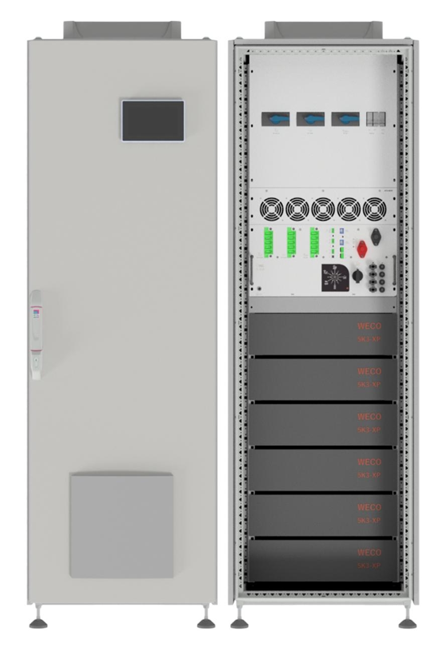 nao3 Studer Energieschrank nx3 Rack 31.8kWh (ohne Bypass) | IWS SOLAR AG